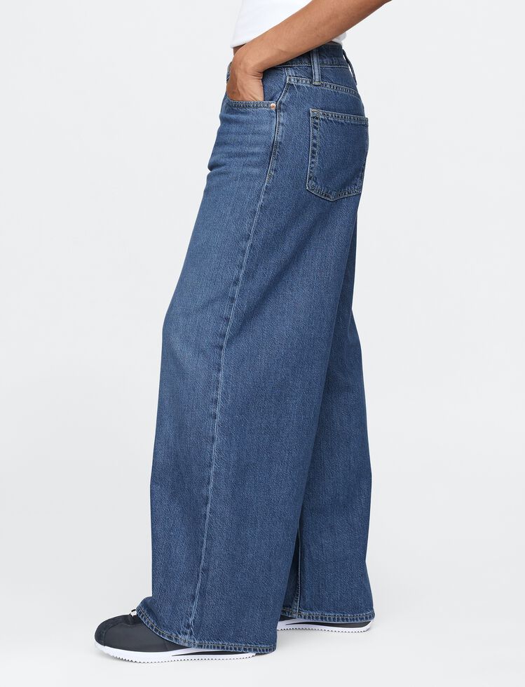 Mid Rise UltraSoft Baggy Jeans gap mid rise ultrasoft baggy jeans