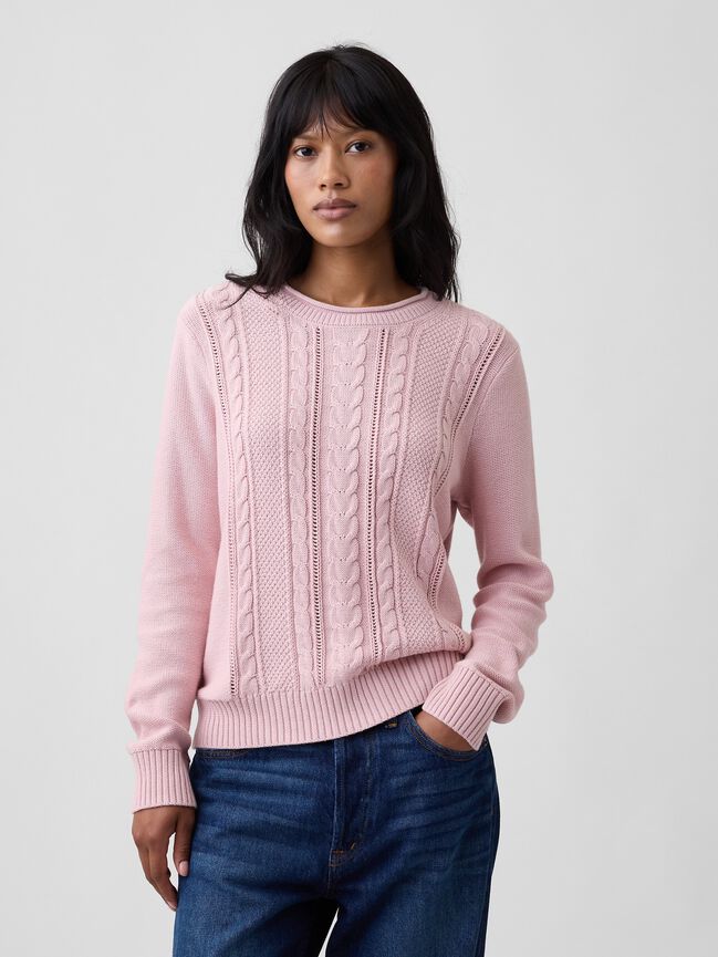 Rollneck Cable-Knit Sweater gap rollneck cable knit sweater