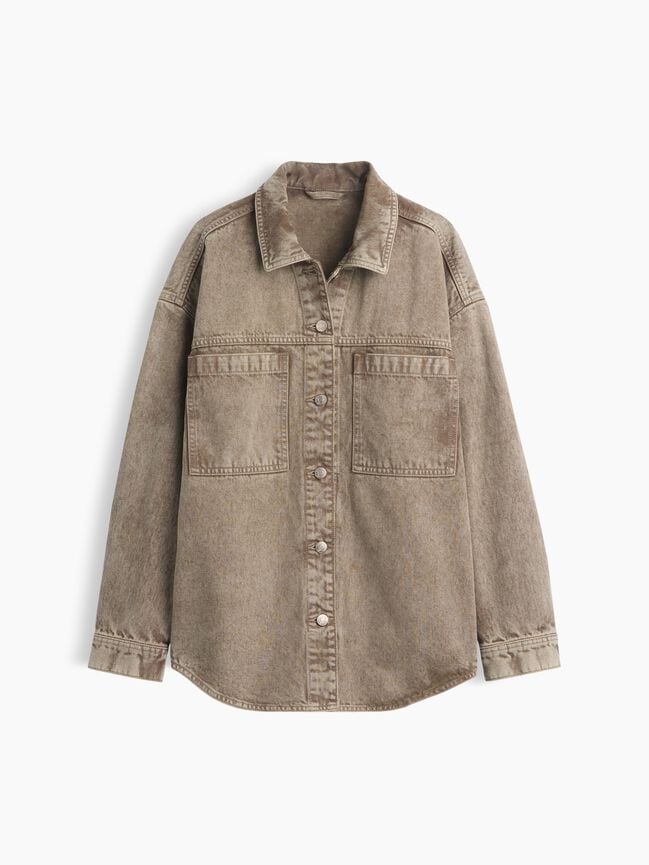 Denim Oversized Shirt Jacket gap denim oversized shirt jacket