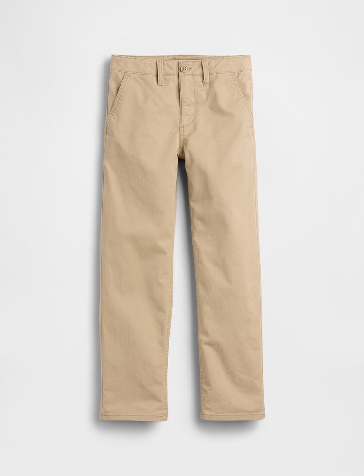 Kids Uniform Stretch Relaxed Straight Khakis gap kids uniform stretch relaxed straight khakis