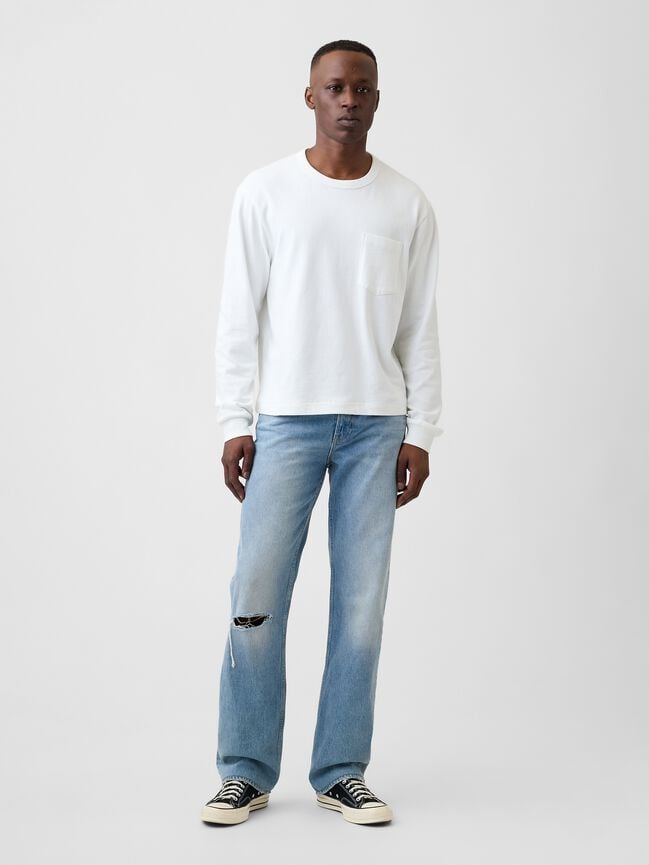 Relaxed Straight Jeans gap relaxed straight jeans