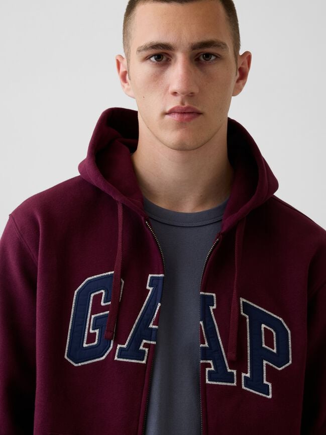 Adult VintageSoft Arch Logo Zip Hoodie gap adult vintagesoft arch logo zip hoodie