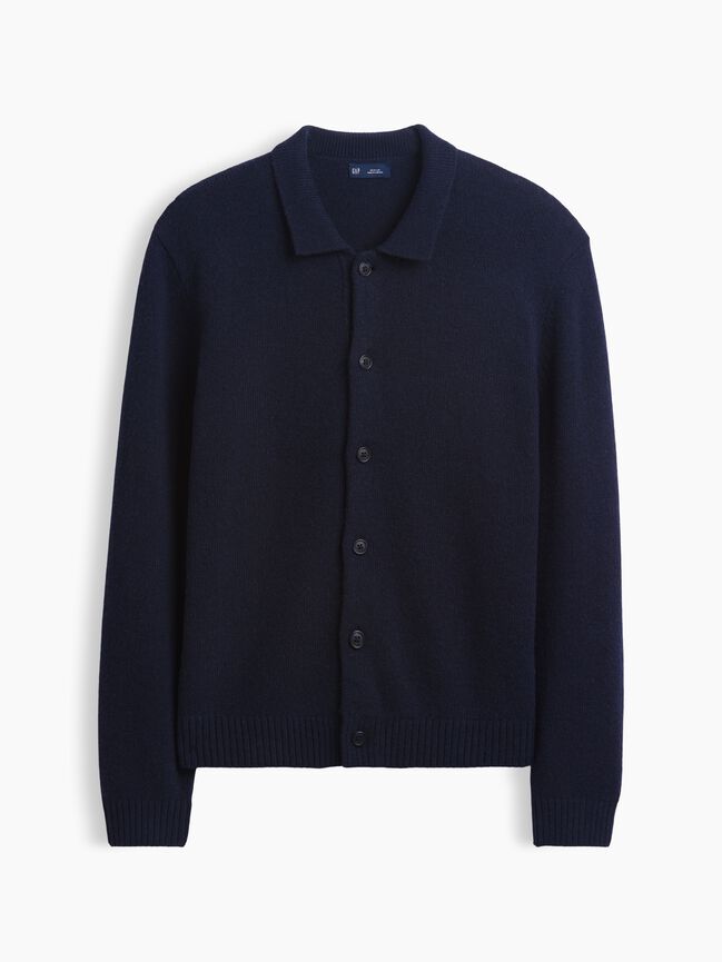 Relaxed Polo Cardigan Sweater gap relaxed polo cardigan sweater