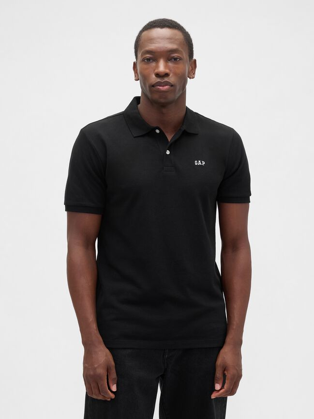 Stretch Pique Polo Shirt (3-Pack) gap stretch pique polo shirt 3 pack
