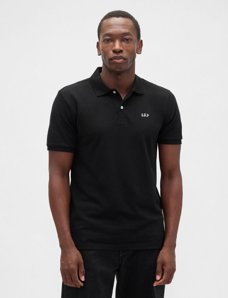 Stretch Pique Polo Shirt (3-Pack) gap stretch pique polo shirt 3 pack