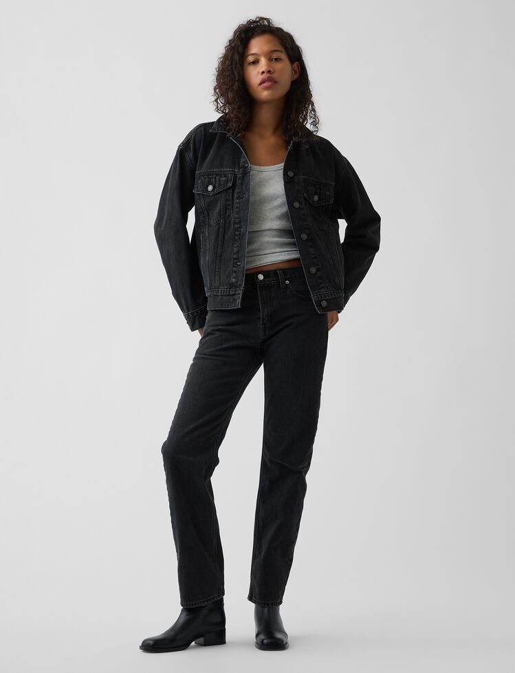 Mid Rise Straight Taper Jeans gap mid rise straight taper jeans