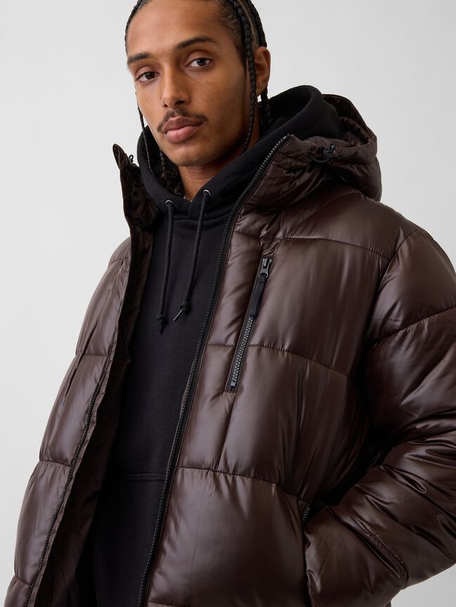Recycled Heavyweight Puffer Jacket gap recycled heavyweight puffer jacket