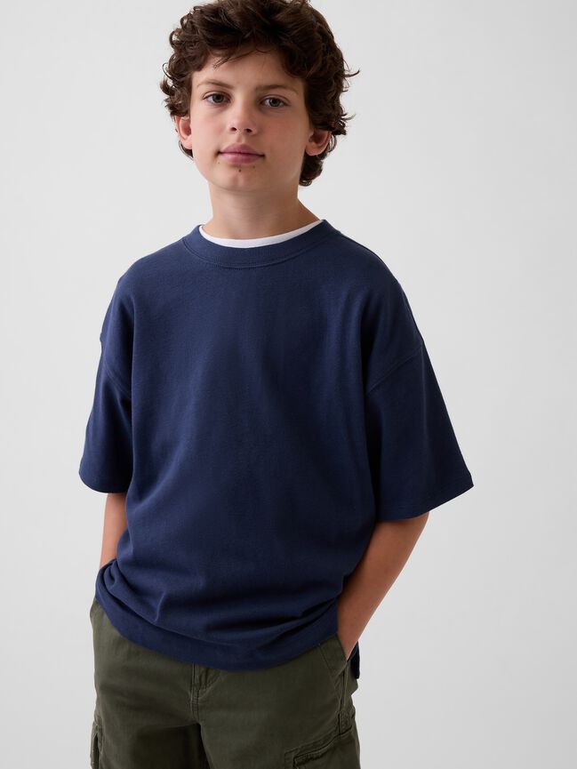 Kids Heavyweight Oversized T-Shirt gap kids heavyweight oversized t shirt