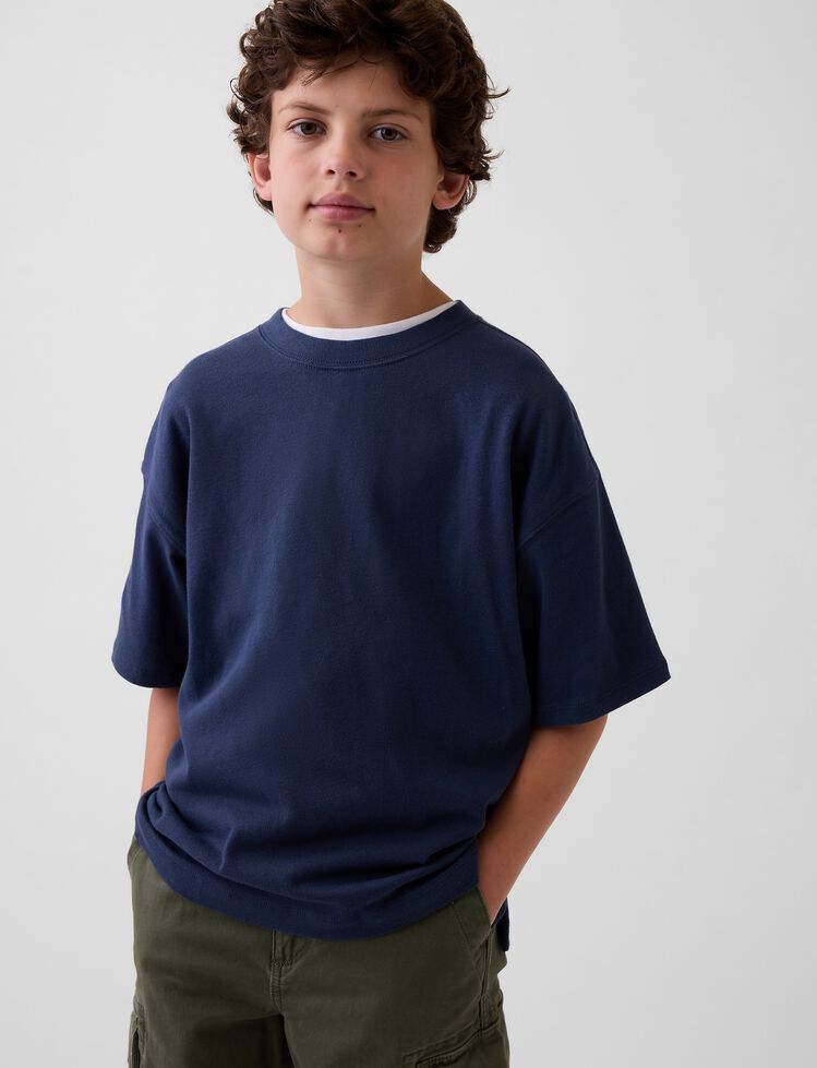Kids Heavyweight Oversized T-Shirt gap kids heavyweight oversized t shirt
