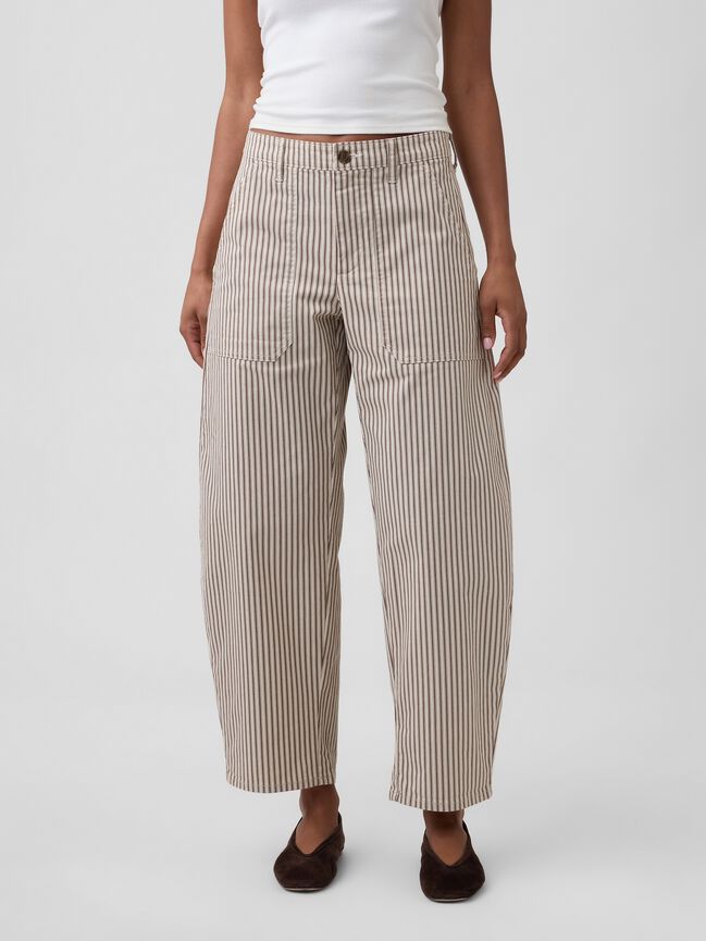 Mid Rise Barrel Khakis gap mid rise barrel khakis