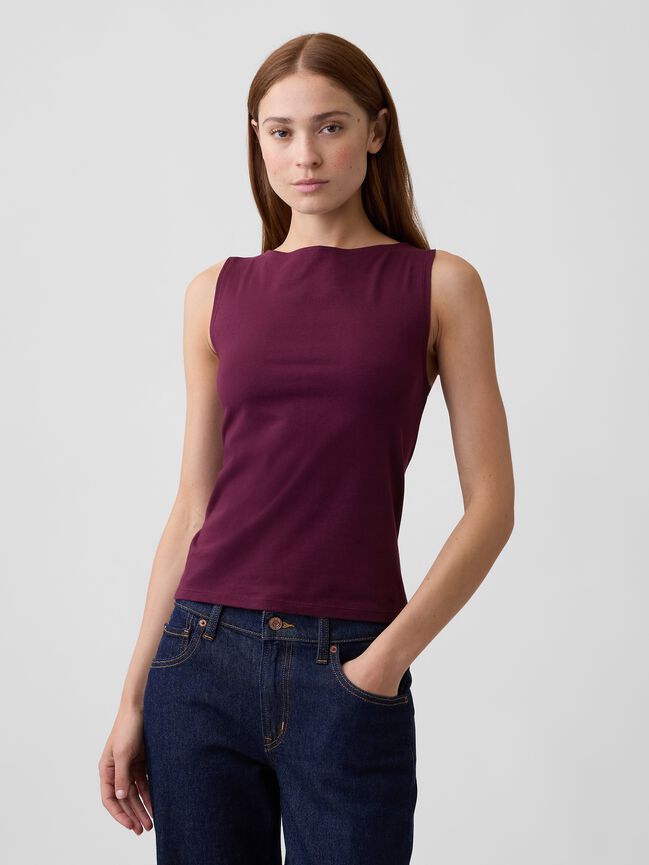Boatneck Tank Top gap boatneck tank top