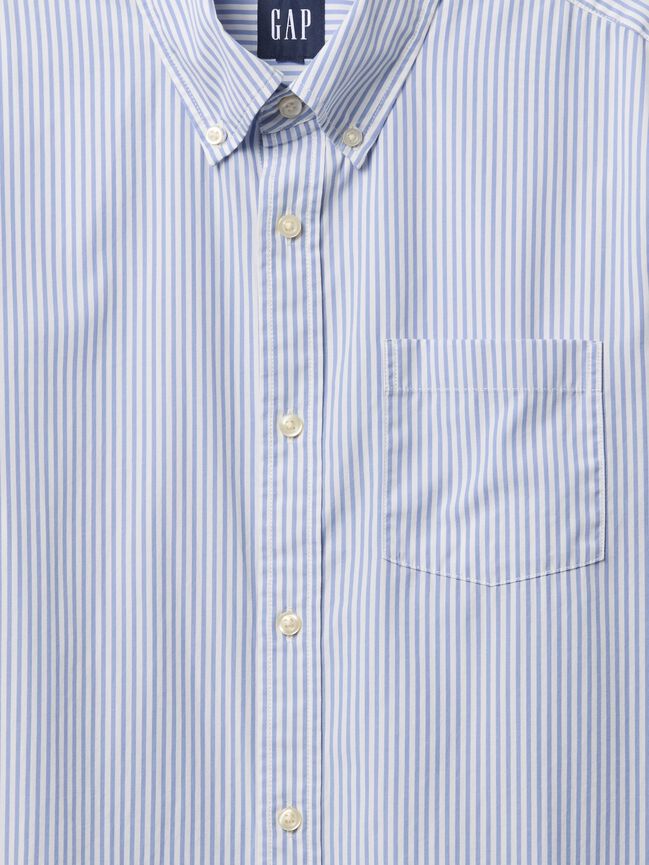 Organic Cotton Poplin Classic Shirt gap organic cotton poplin classic shirt