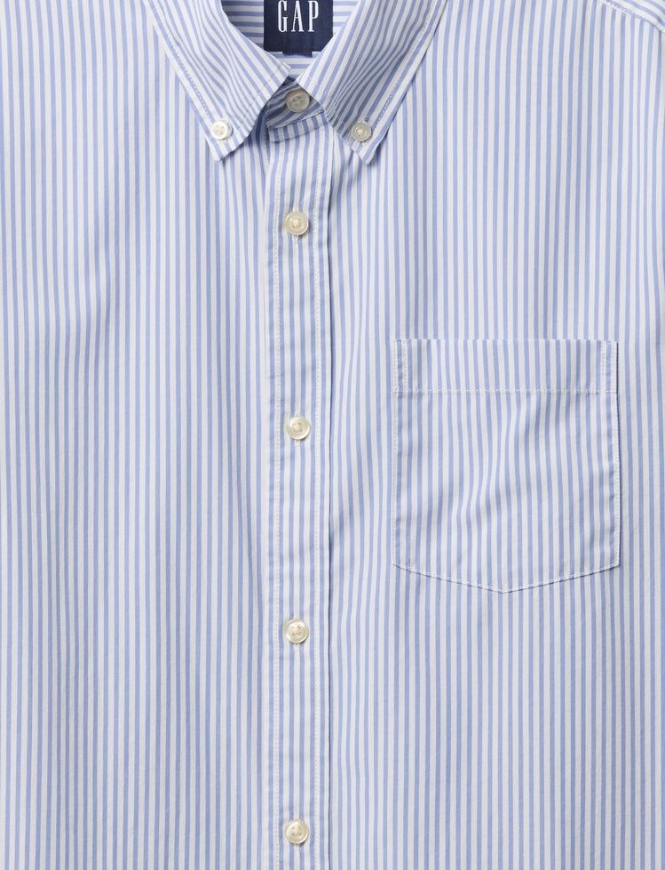 Organic Cotton Poplin Classic Shirt gap organic cotton poplin classic shirt