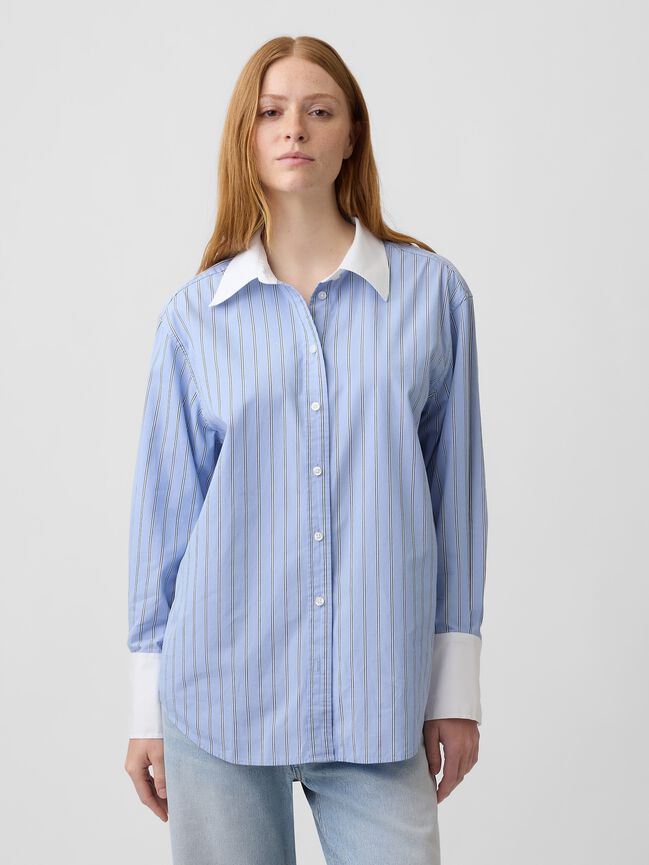 Poplin Big Shirt gap poplin big shirt