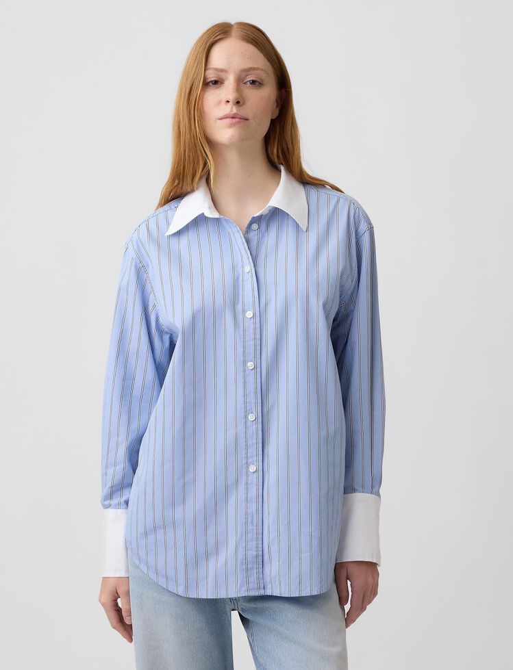 Poplin Big Shirt gap poplin big shirt