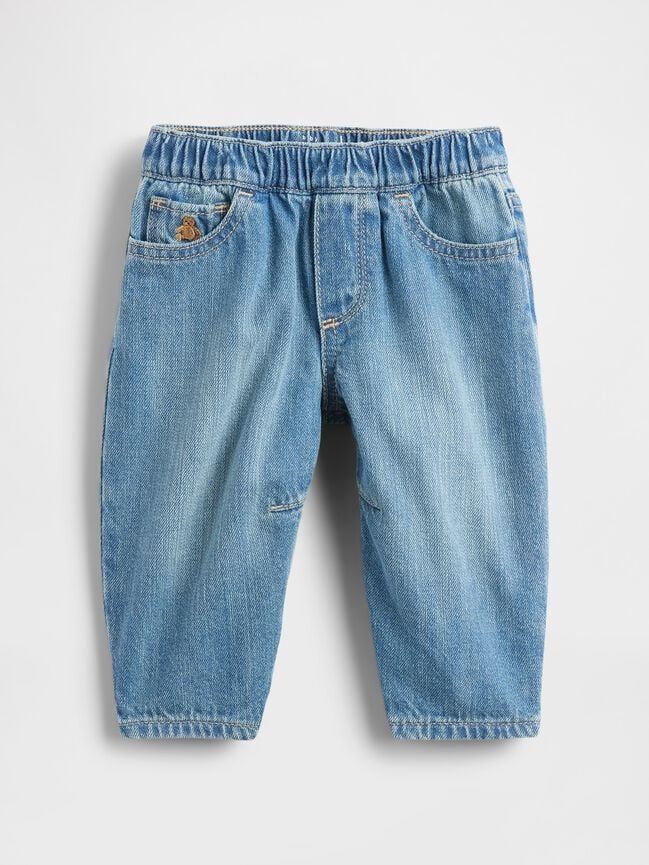 Baby Pull-on Barrel Jeans gap baby pull on barrel jeans