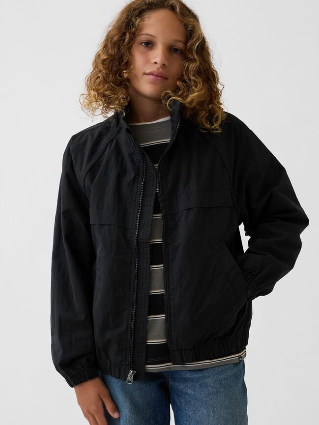 Kids Relaxed Track Jacket gap kids relaxed track jacket