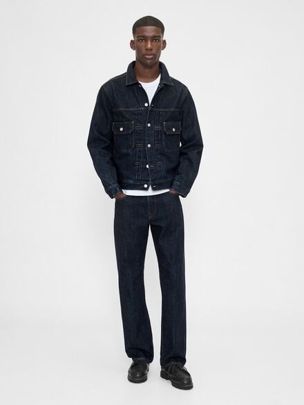gap جينز مستقيم مريح سميك gap جينز مستقيم مريح سميك