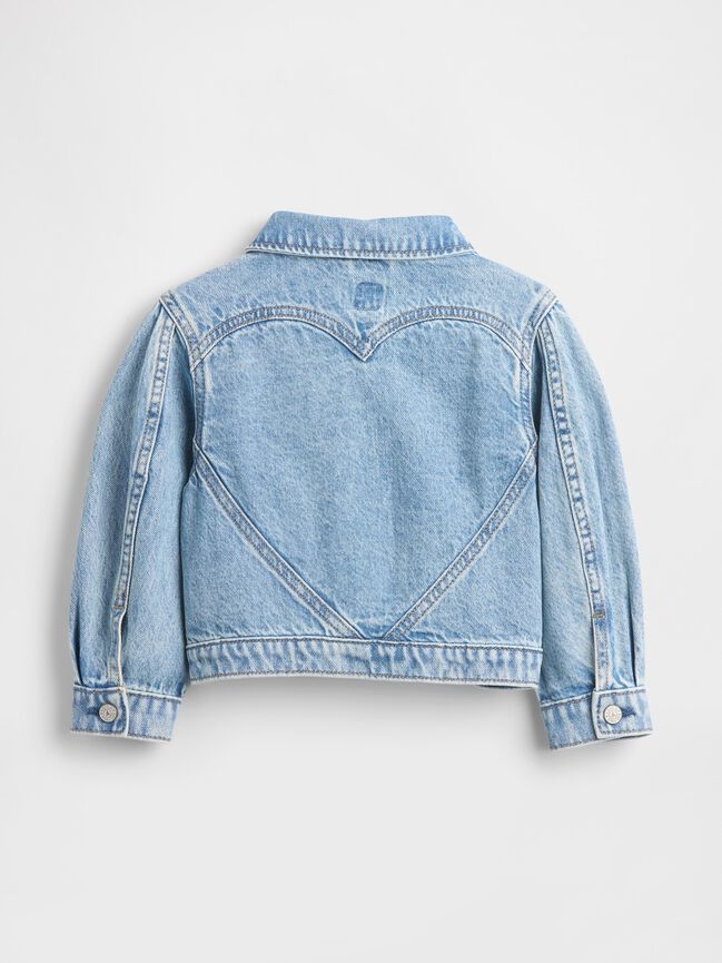Baby & Toddler Heart Denim Jacket gap baby toddler heart denim jacket