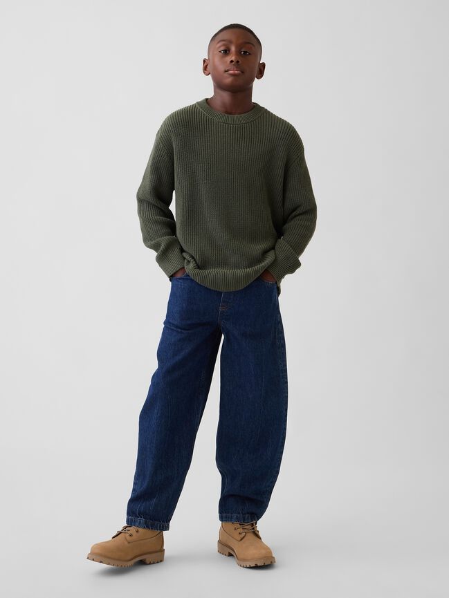 100% Cotton Relaxed Shaker Sweater gap 100 cotton relaxed shaker sweater