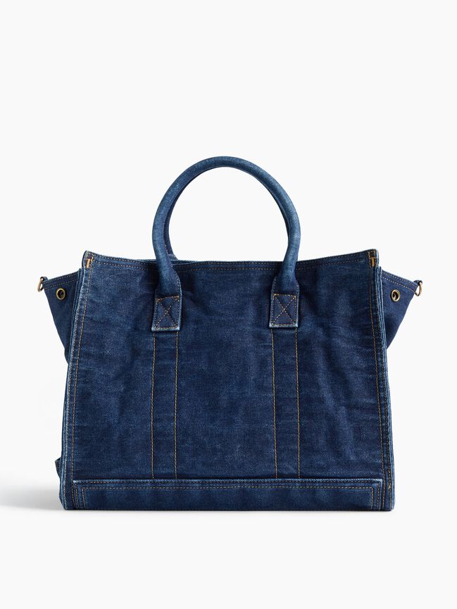 Denim Five Pocket Tote gap denim five pocket tote