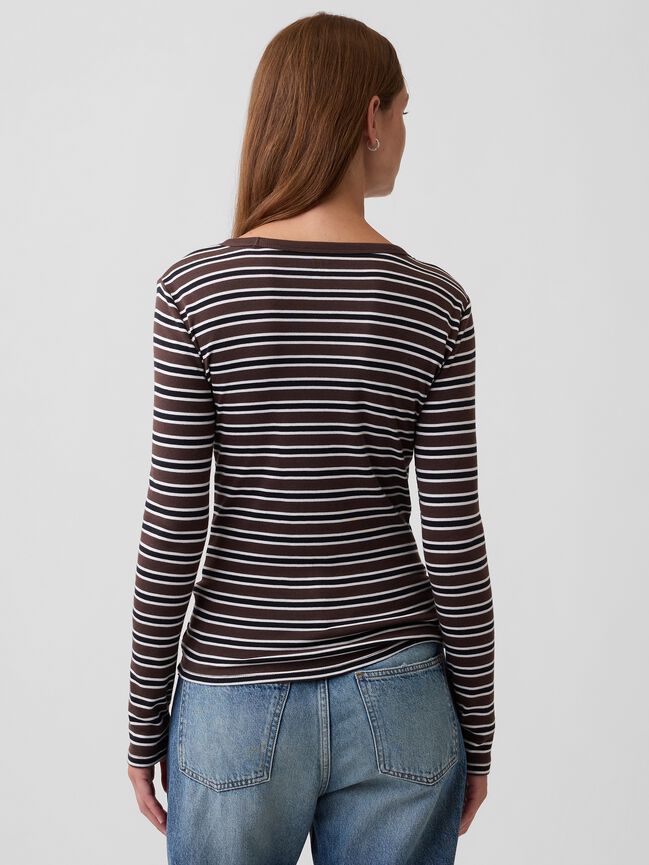 Modern Ribbed Crewneck T-Shirt gap modern ribbed crewneck t shirt