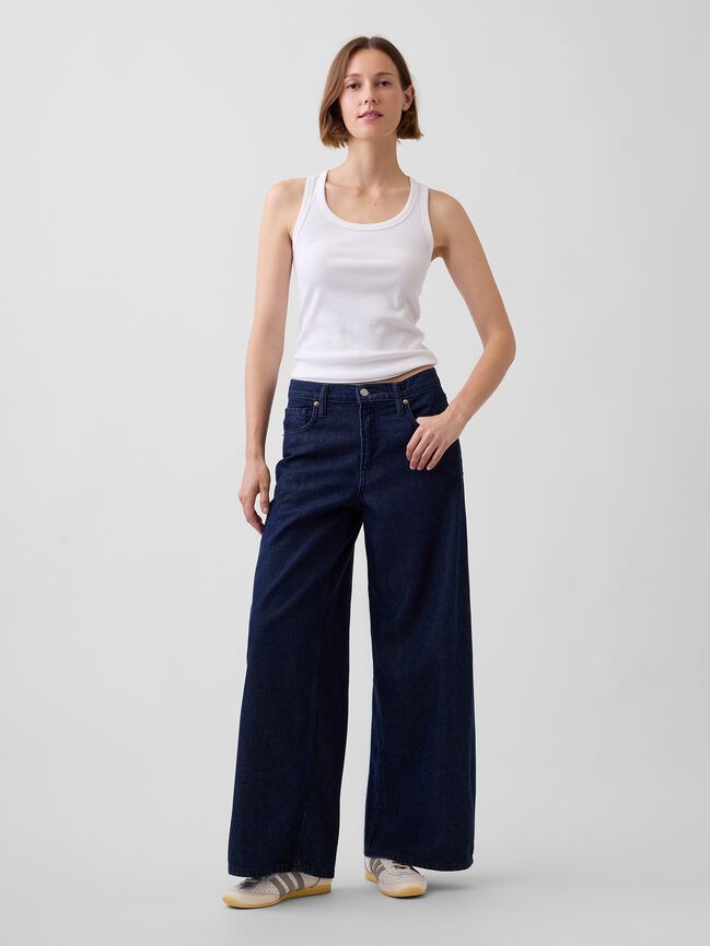 Mid Rise UltraSoft Baggy Jeans gap mid rise ultrasoft baggy jeans