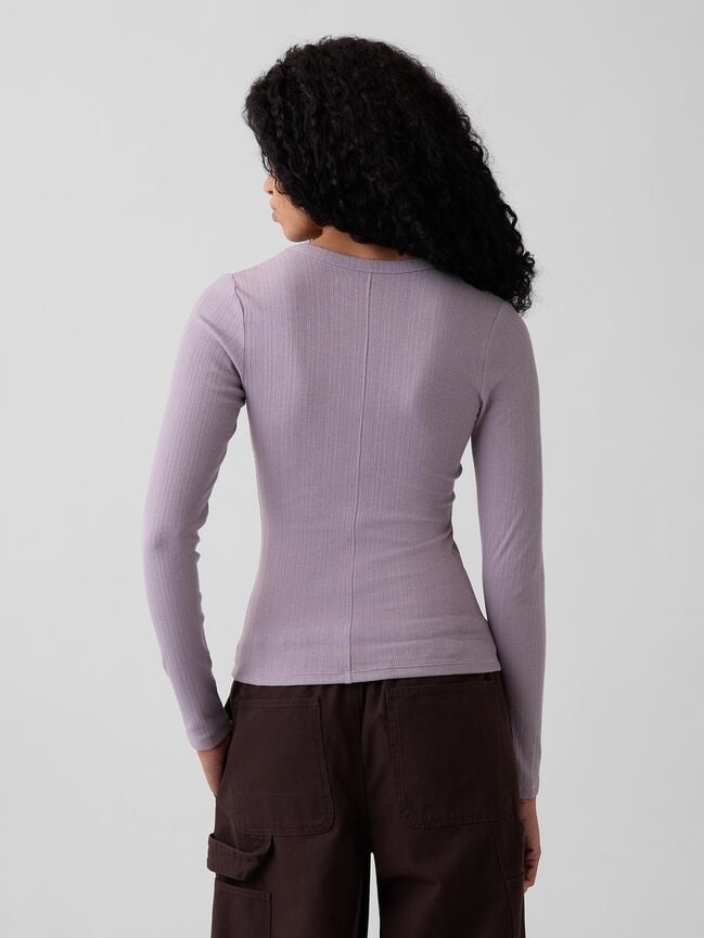 Variegated Rib Top gap variegated rib top
