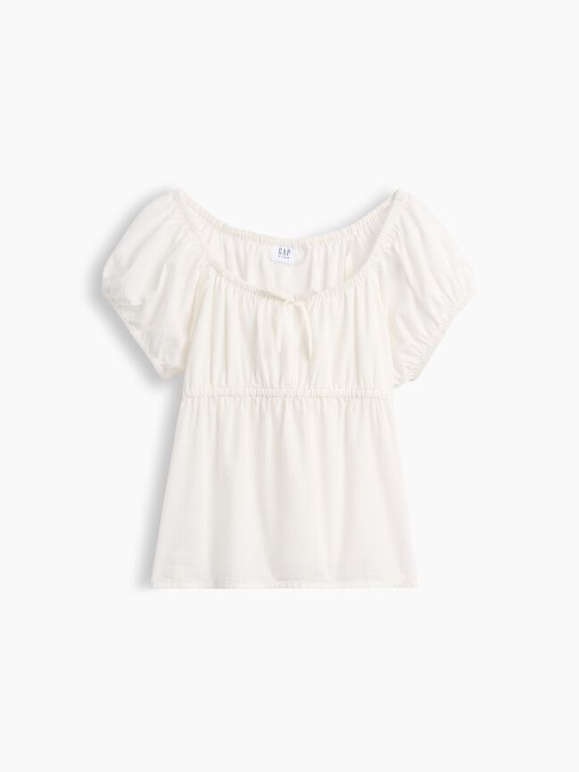 Kids Puff-Sleeve Top gap kids puff sleeve top