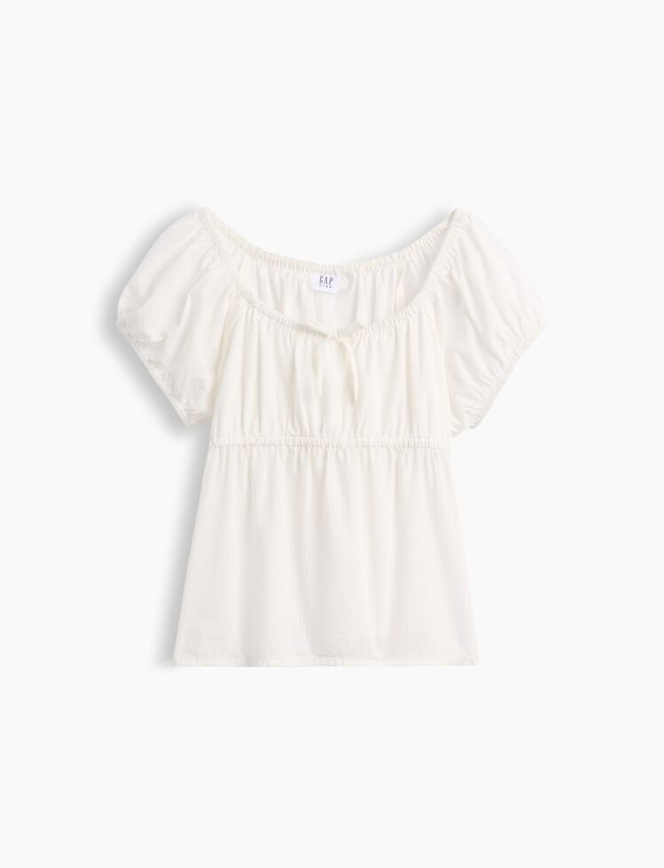 Kids Puff-Sleeve Top gap kids puff sleeve top