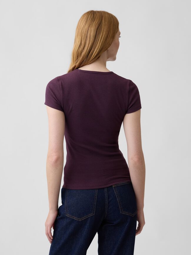Modern Rib Gap Logo T-Shirt modern rib gap logo t shirt