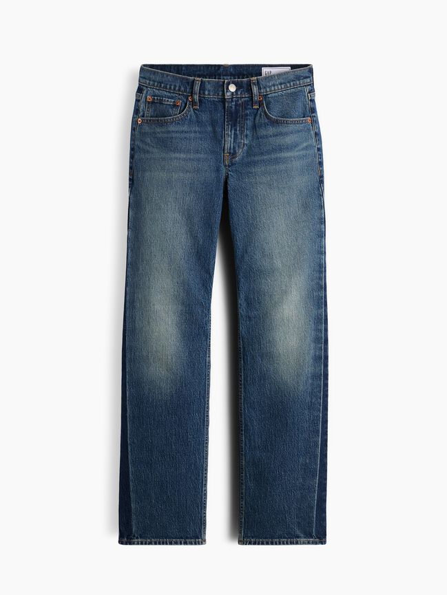 Mid Rise Relaxed Straight Jeans gap mid rise relaxed straight jeans