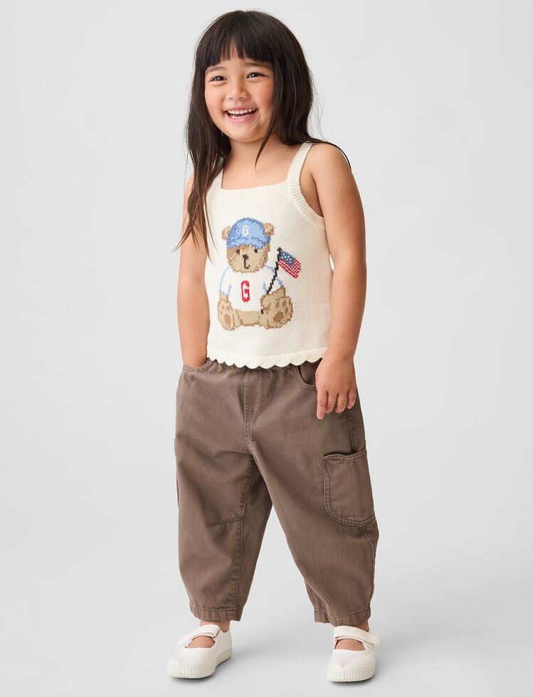 Baby & Toddler Pull-On Bear Pocket Barrel Jeans gap baby toddler pull on bear pocket barrel jeans