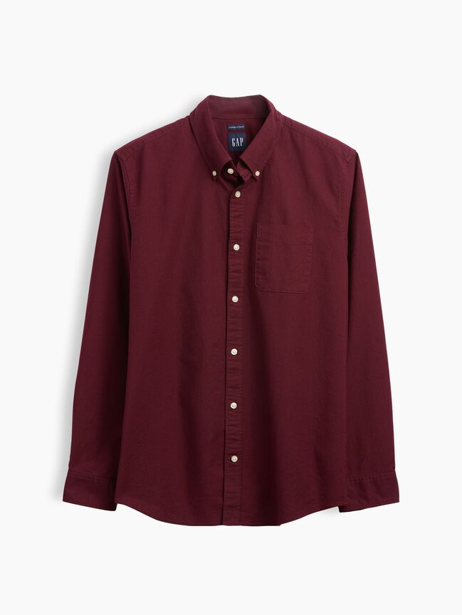 Plaid Oxford Button-Down Shirt gap plaid oxford button down shirt