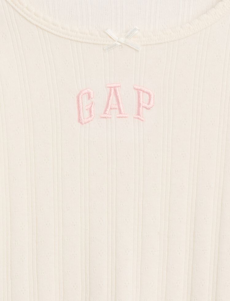Baby & Toddler Arch Logo Pointelle T-Shirt gap baby toddler arch logo pointelle t shirt