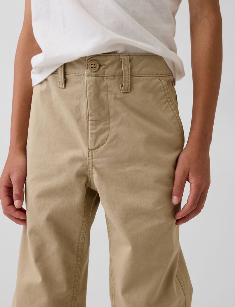 Kids Uniform Stretch Relaxed Straight Khakis gap kids uniform stretch relaxed straight khakis