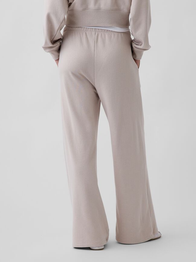 Gap Logo French Terry Wide-Leg Joggers gap logo french terry wide leg joggers