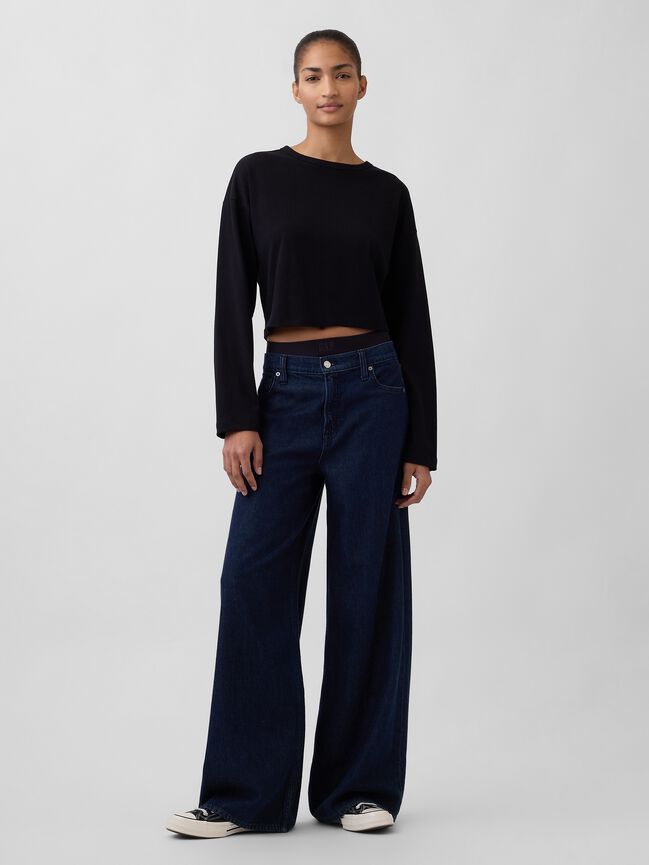 Mid Rise UltraSoft Baggy Jeans gap mid rise ultrasoft baggy jeans