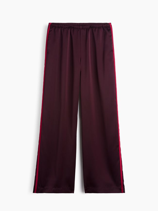 Satin Easy Wide-Leg Pants gap satin easy wide leg pants