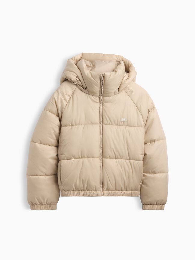Oversized Hooded Crop Puffer Jacket gap oversized hooded crop puffer jacket