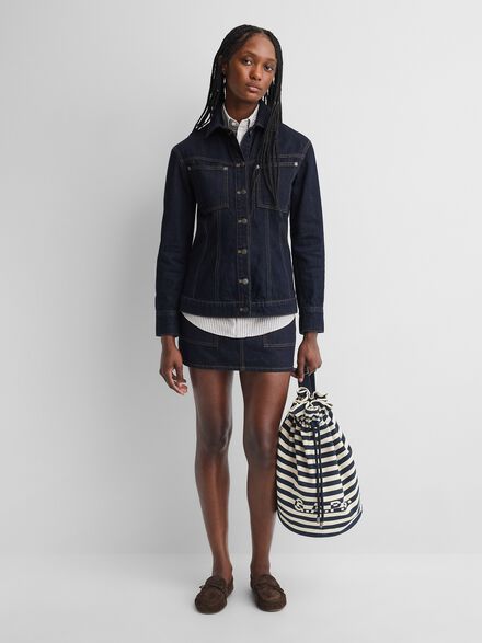 gap a p c structured denim jacket gap a p c structured denim jacket