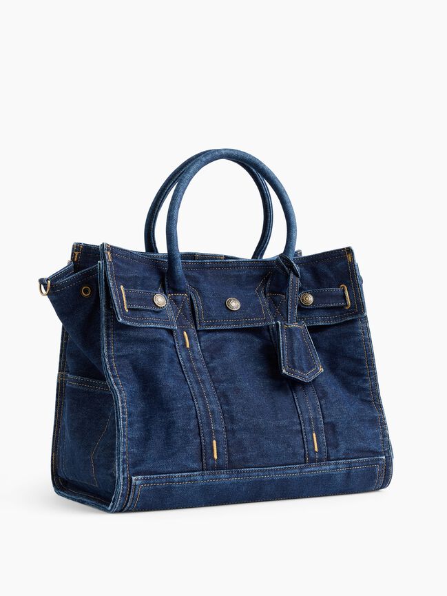 Denim Five Pocket Tote gap denim five pocket tote