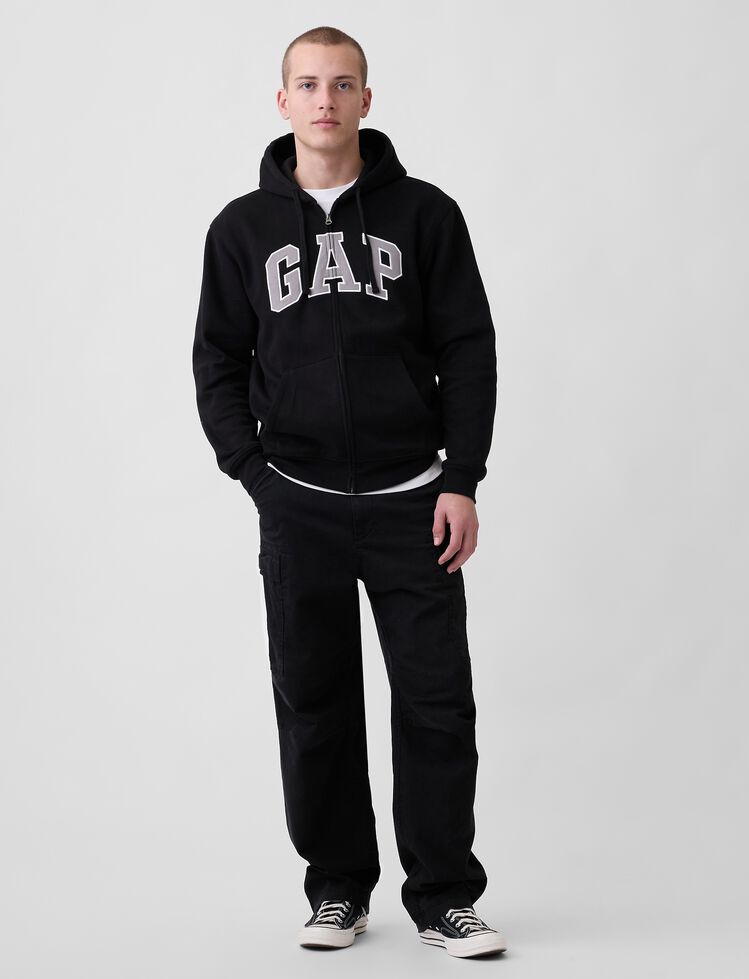 Adult VintageSoft Arch Logo Zip Hoodie gap adult vintagesoft arch logo zip hoodie