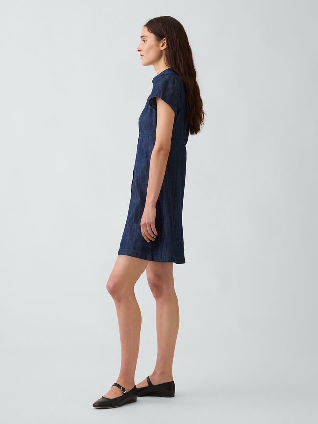 Empire-Waist Mini Shirtdress gap empire waist mini shirtdress