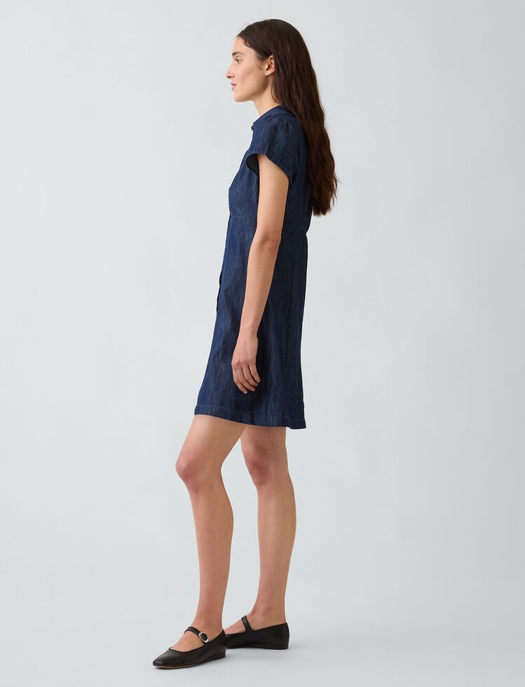 Empire-Waist Mini Shirtdress gap empire waist mini shirtdress