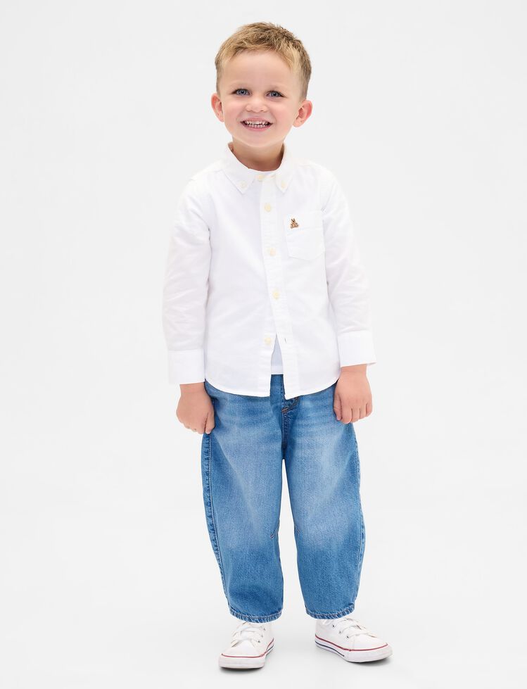 Baby & Toddler Pull-on Barrel Jeans gap baby toddler pull on barrel jeans