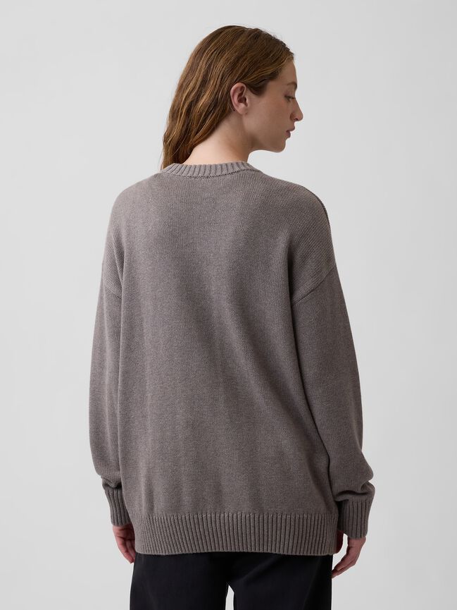 Oversized Crewneck Sweater gap oversized crewneck sweater