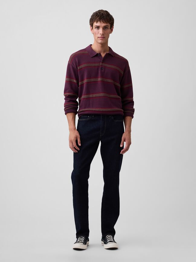 Relaxed Polo Sweater gap relaxed polo sweater
