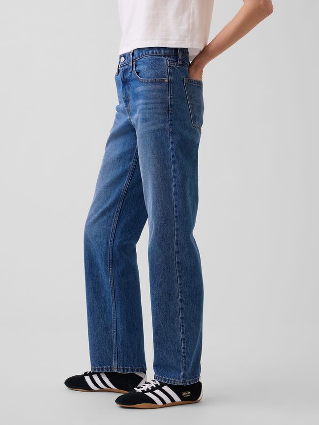 Mid Rise Straight Taper Jeans gap mid rise straight taper jeans