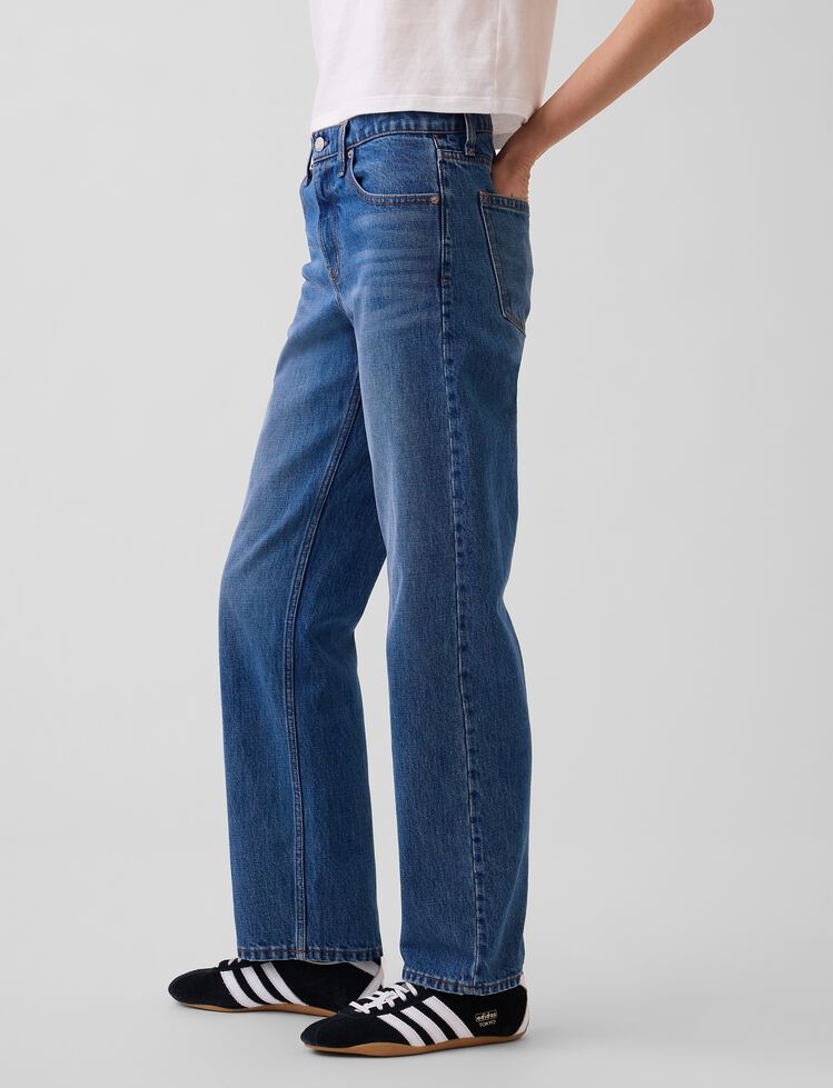 Mid Rise Straight Taper Jeans gap mid rise straight taper jeans